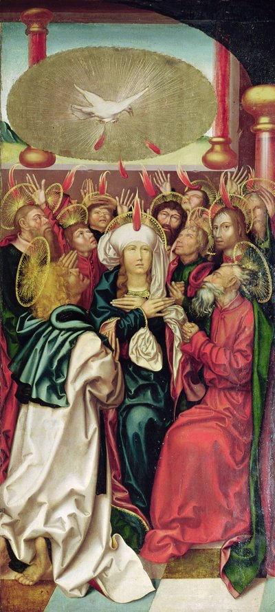 Bugnon Altarpiece: Pentecost, c.1507 by Hans Fries